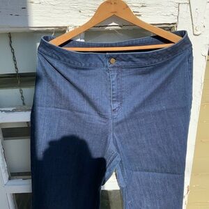 Joan Rivers Blue Denim Crop Pants